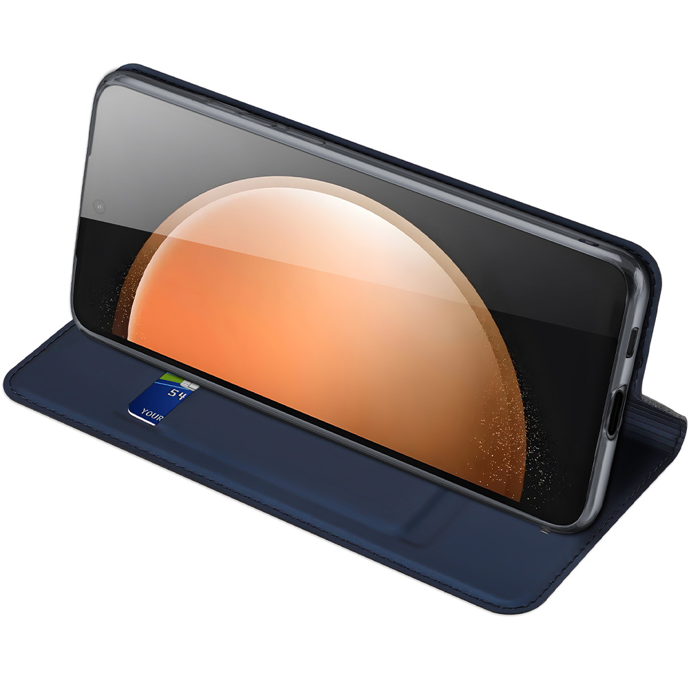 Etui z klapką Dux Ducis Skin Pro do Galaxy S25 FE, granatowe